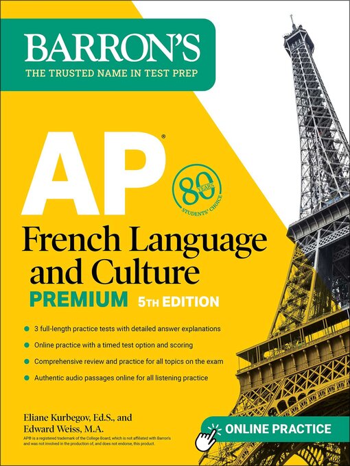Title details for AP French Language and Culture Premium by Eliane Kurbegov - Wait list